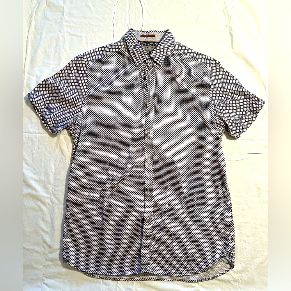 Ted Baker London Short Sleeved Button Up - Size 3